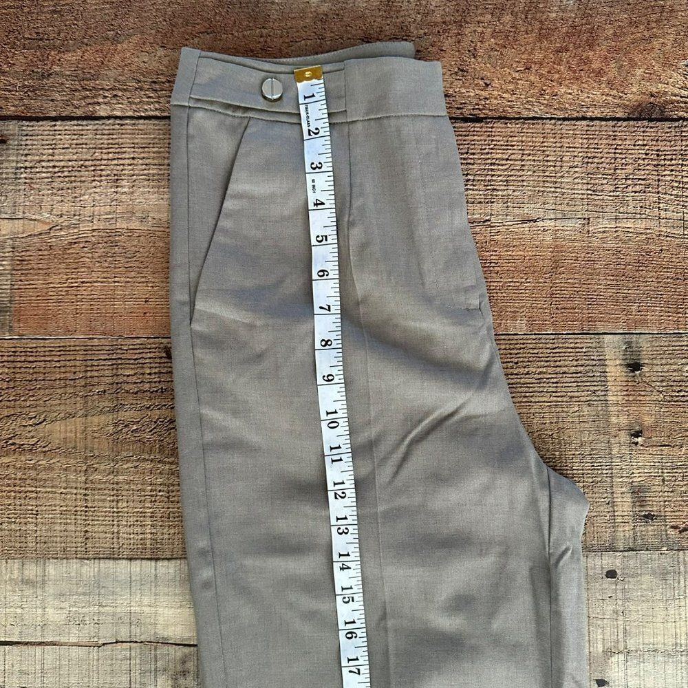 Lattelier Women's Wide Leg Trousers Work Pants in Brown -M - Picture 3 of 10